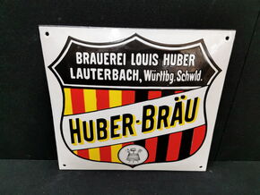Huber-Bräu - Brauerei Huber Lauterbach in Württemberg (Um 1925)