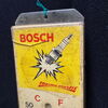 Bosch Thermo Elastik / Batterie / Zündkerze - Werbethermometer 51 x 11 cm - D um 1960