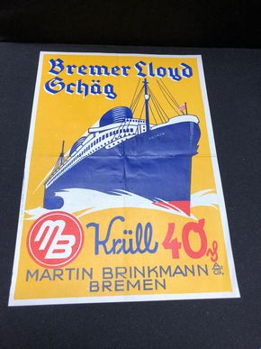 Bremer Lloyd Schäg - Kleinplakat um 1925 (Martin Brinkmann AG)