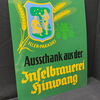Inselbrauerei Hinwang (Gemeinde Lauben Oberallgäu) - Bakelitwerbeschild um 1950