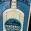 Pragarol Mundwasser Türschild Blechschild Prag um 1915 