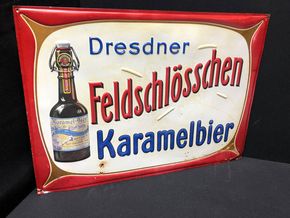 Dresdner Feldschlösschen Karamellbier (Ca. 37 x 51 cm) um 1910