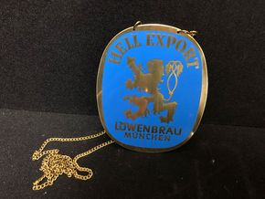 Löwenbräu München (Zapfhahnmetalschild) 60er/70er Jahre