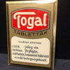 Togal Blechschild mit Semi-Glas-Überzug um 1925 (Variante 2) auf ungarisch. (A11)