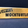 Fischers Mockturtle - Blechschild mit Semi-Glas-Überzug (1930/1950) A41