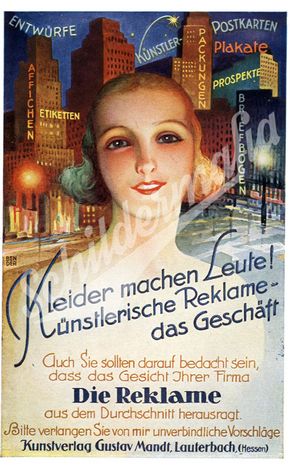 Postkarte des Kunstverlags Gustav Mandt