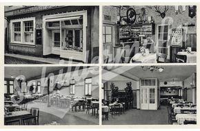 Postkarte mit altem Cafe-Lokal