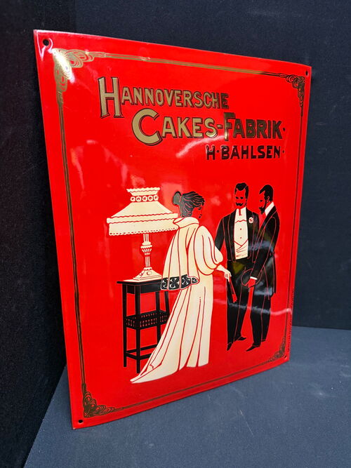 Bahlsen - Hannoversche Cakes-Fabrik (Emailleschild Reproduktion)
