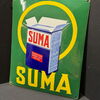 Suma Waschmittel (gewölbtes Emailleschild um 1930)