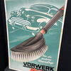 Vorwerk Wascher - Für die moderne Wagenpflege (Werbepappe der 50er Jahre)