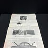 VW 1500 A - DIN A2 Aufklapppräsentations Posterprospekt (1965)