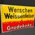 Werschen Weissenfelser Grudekoks (Gewölbtes Emailleschild um 1925)